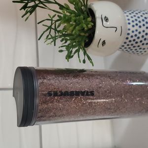 Starbucks Glitter Weighted Tumbler
